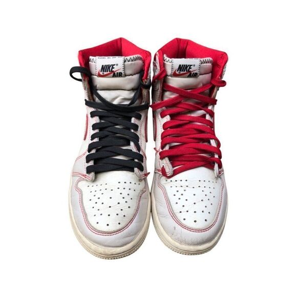 2018 Nike Air Jordan 1 Retro High OG Phantom Gym Red Size 9 - Picture 3 of 16